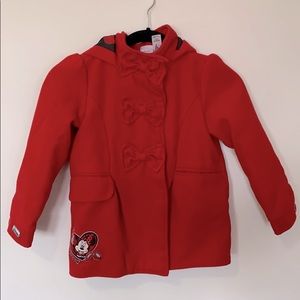 Disney Minnie Mouse Kids Girls Size 6 Jacket red